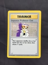 Pokemon Cards: Base Set Shadowless Rare: Impostor Professor Oak 73/102