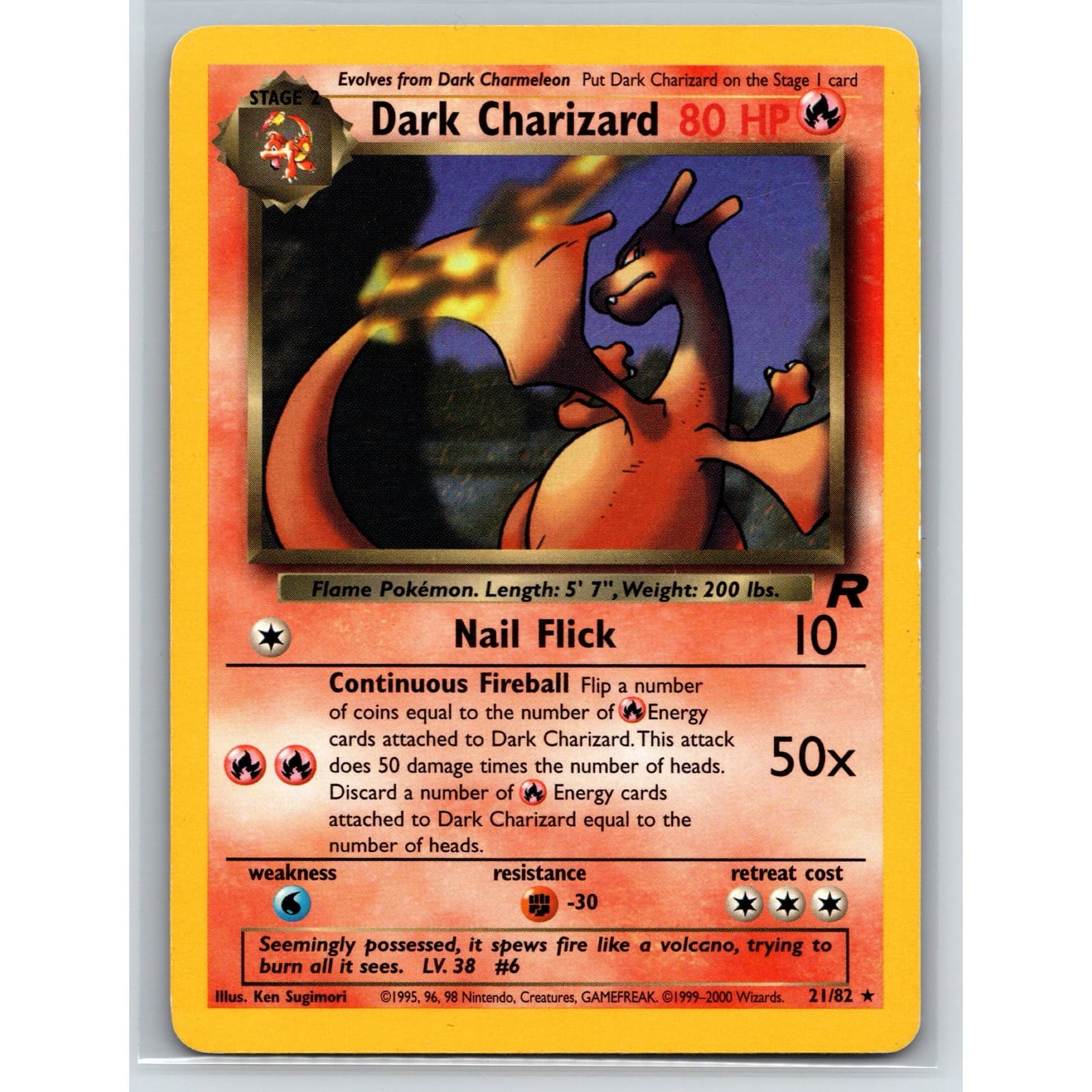 Dark Charizard Team Rocket 21/82 Pokemon