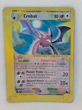 Crobat CRYSTAL 147/144 Skyridge Reverse Holo Secret Rare Pokemon TCG Nintendo