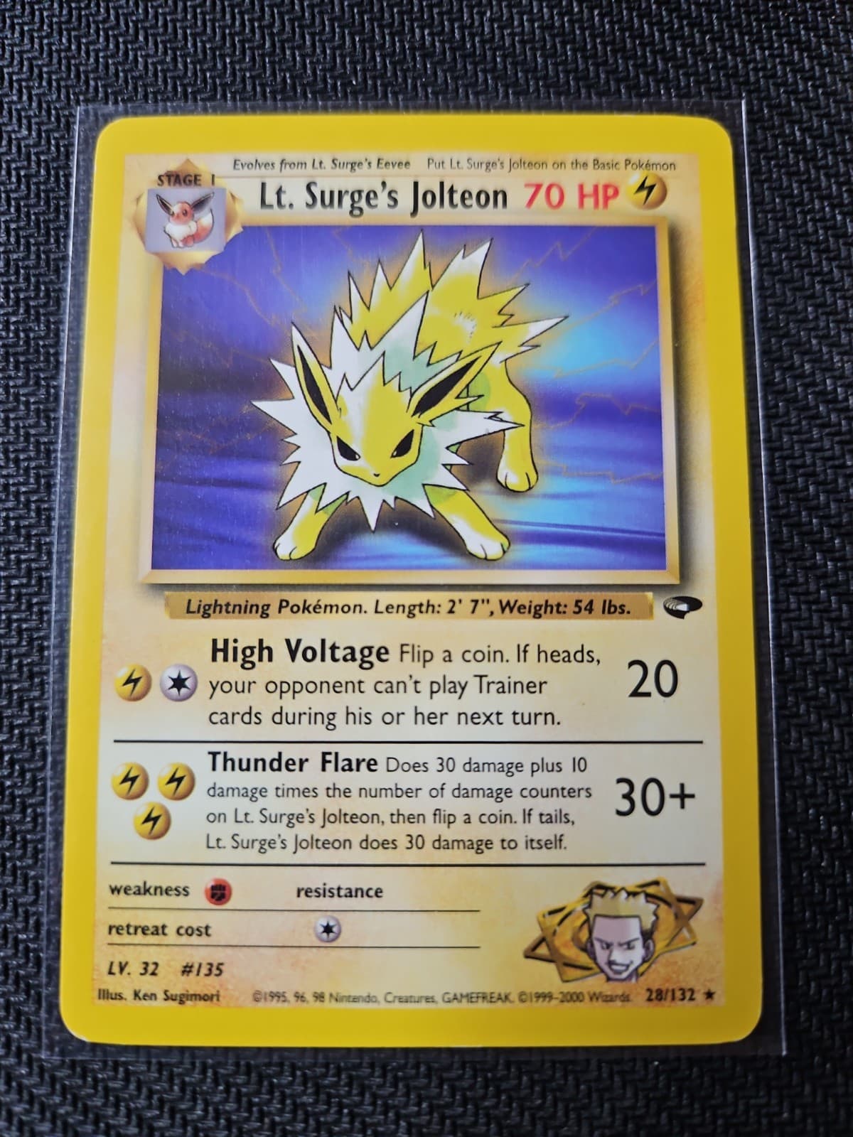 Lt. Surge's Jolteon 28/132 Gym Challenge Regular LP