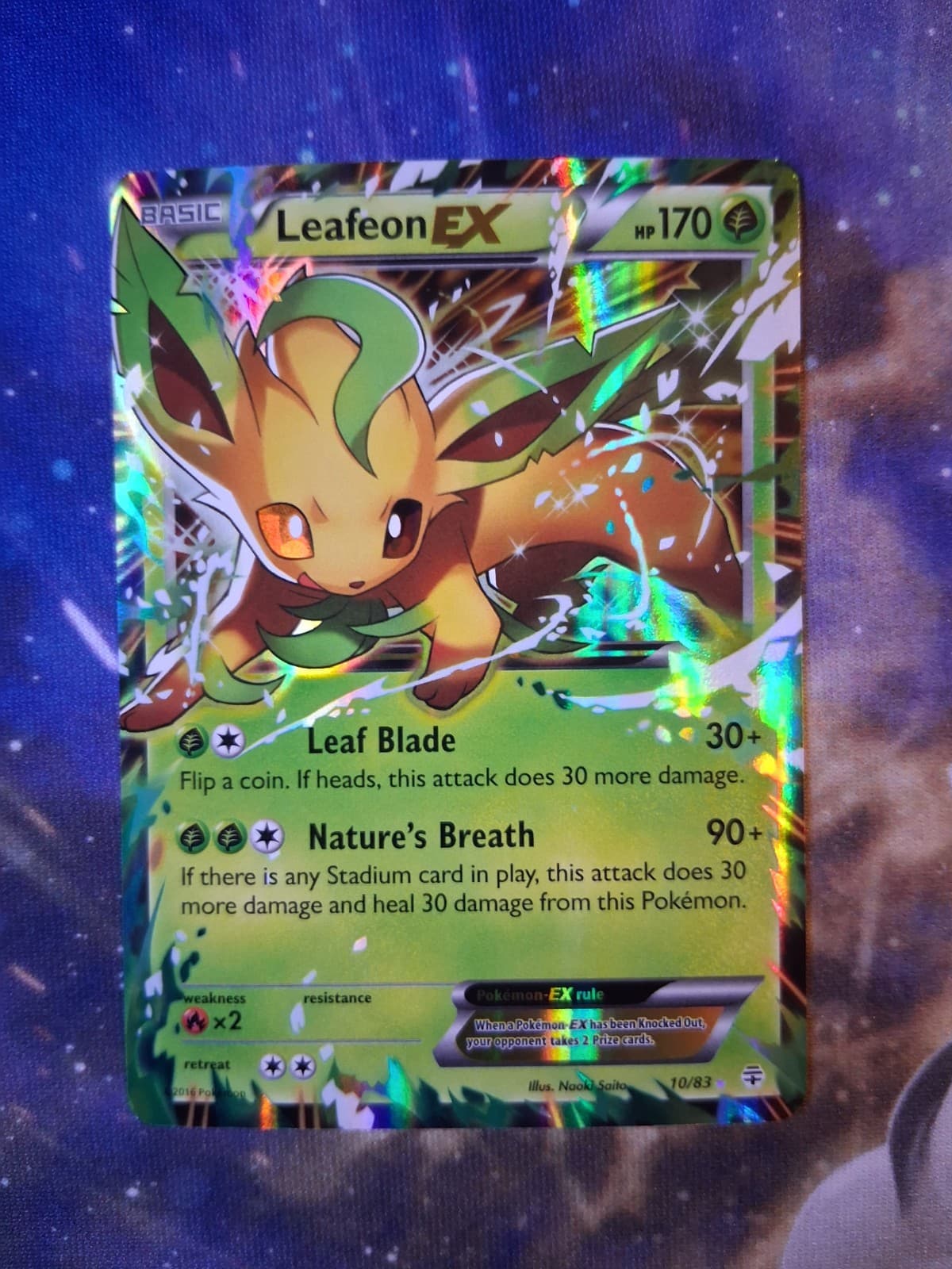 Leafeon EX 10/83 Generations Holo