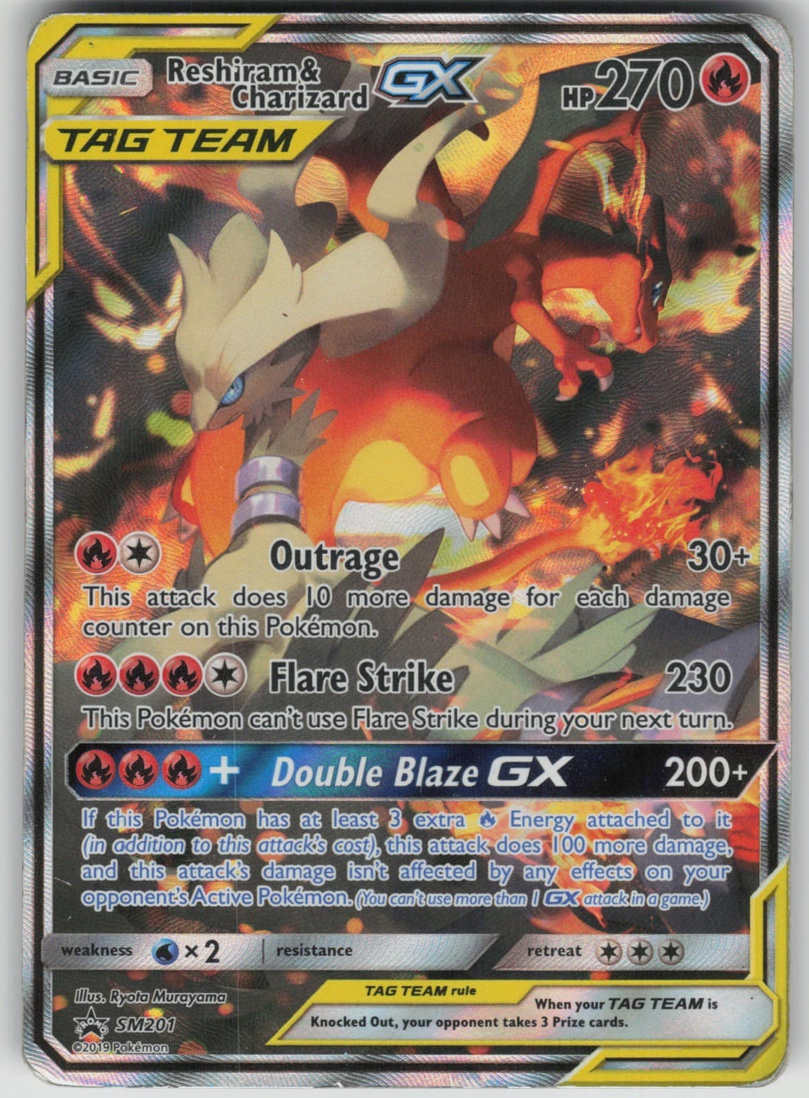Pokemon TCG Reshiram & Charizard GX - Promo SM Promos SM201