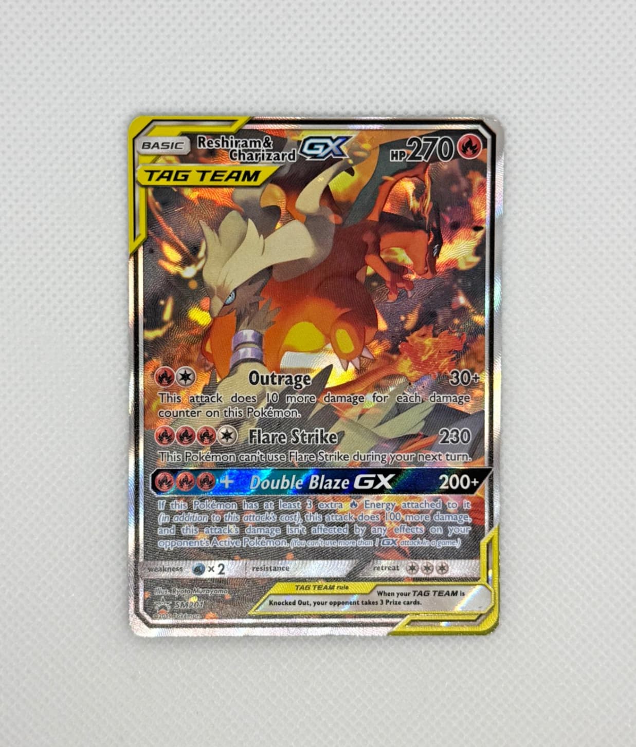 Reshiram & Charizard GX SM201 Sm Holo