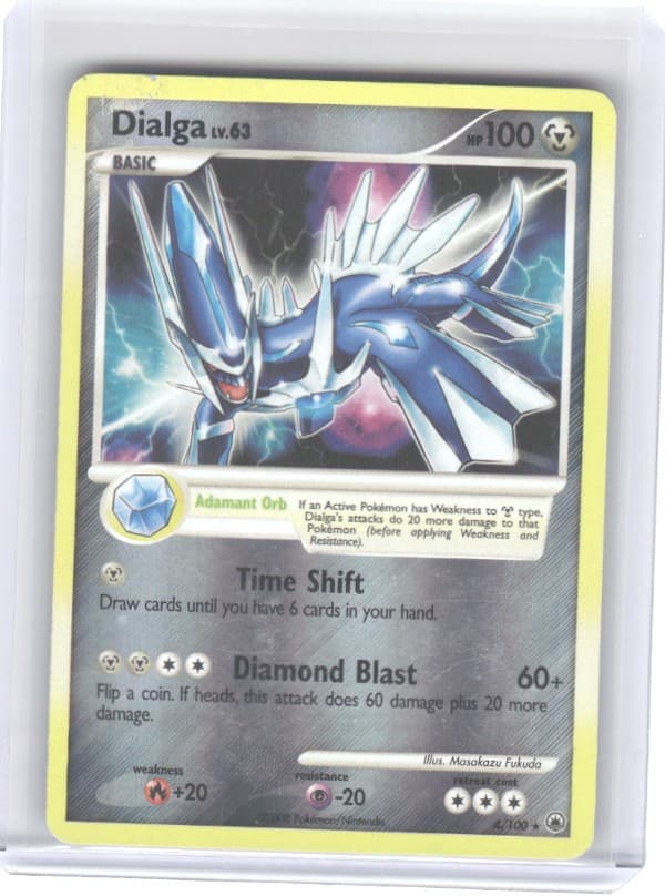 Dialga Reverse Holo Holo Rare Majestic Dawn 4/100 MP