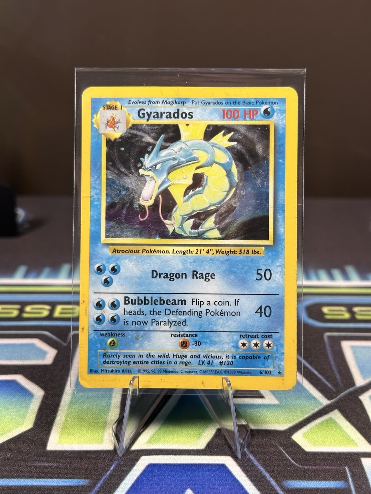 Pokémon TCG | Gyarados 6/102 | Holo Base Set