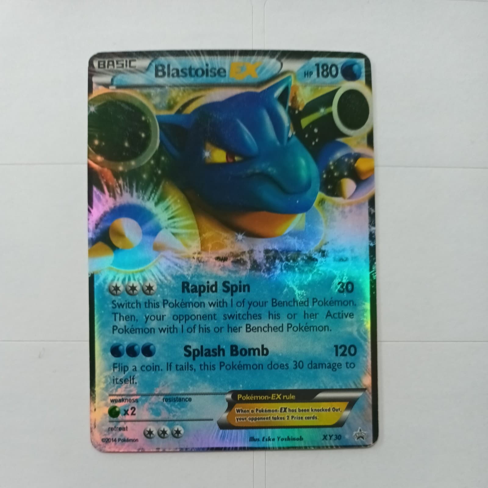 pokemon Blastoise EX XY30 Ultra Rare Holo Black Star Promo Pokemon TCG Card 2014