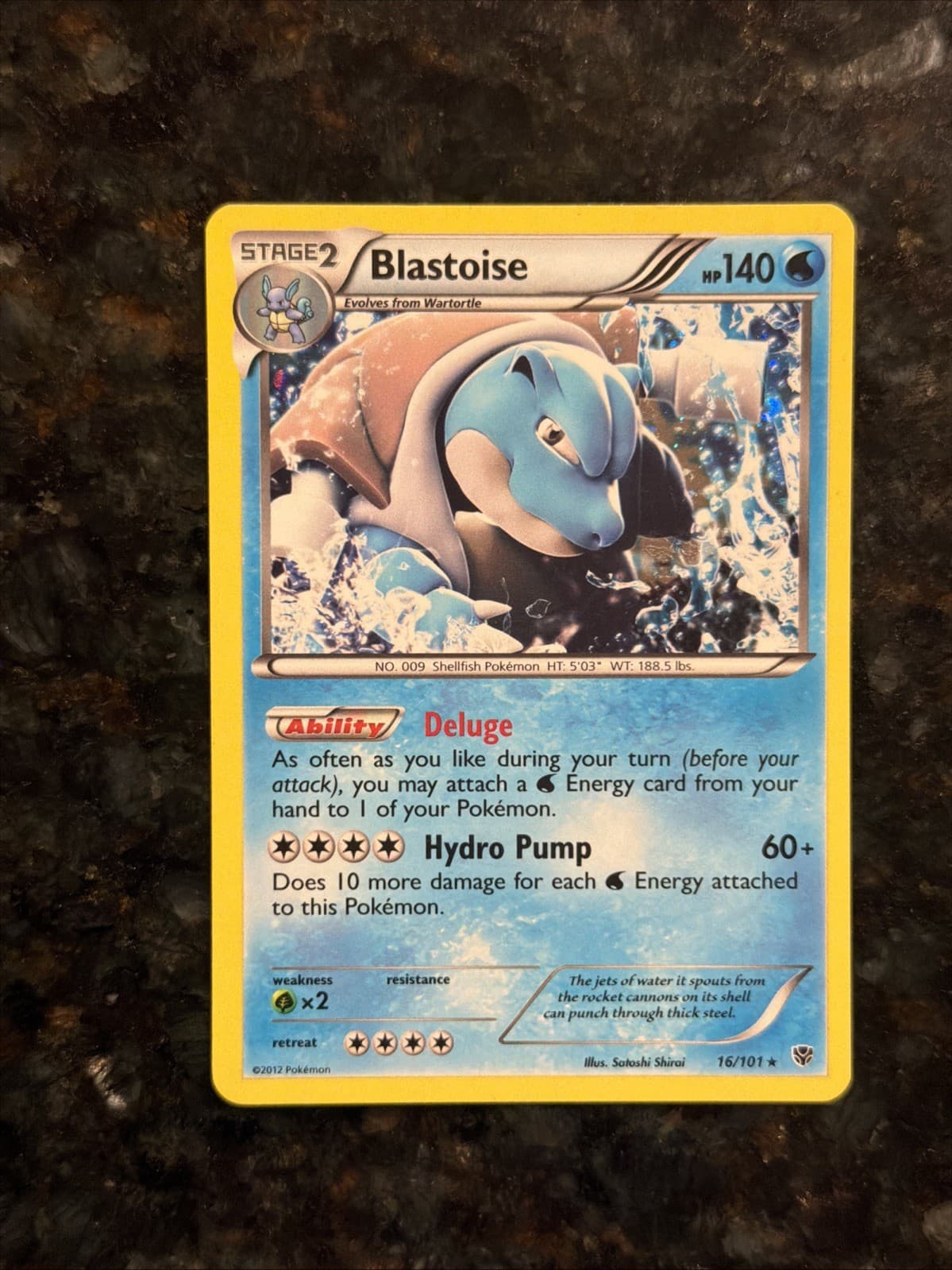Blastoise 16/101 Plasma Blast Holo
