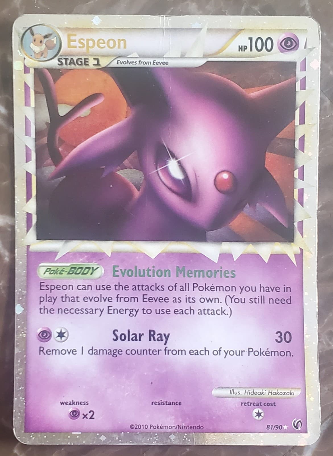 Espeon Prime 81/90 Undaunted Holofoil Ultra Rare Pokemon TCG HP