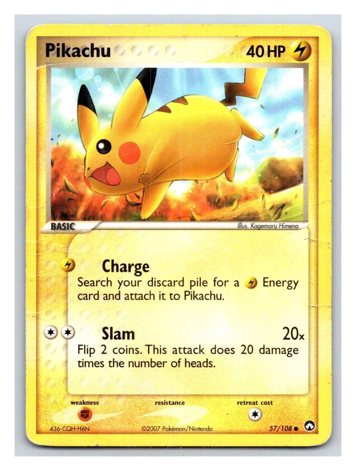 Pikachu Common Power Keepers 57/108 HP