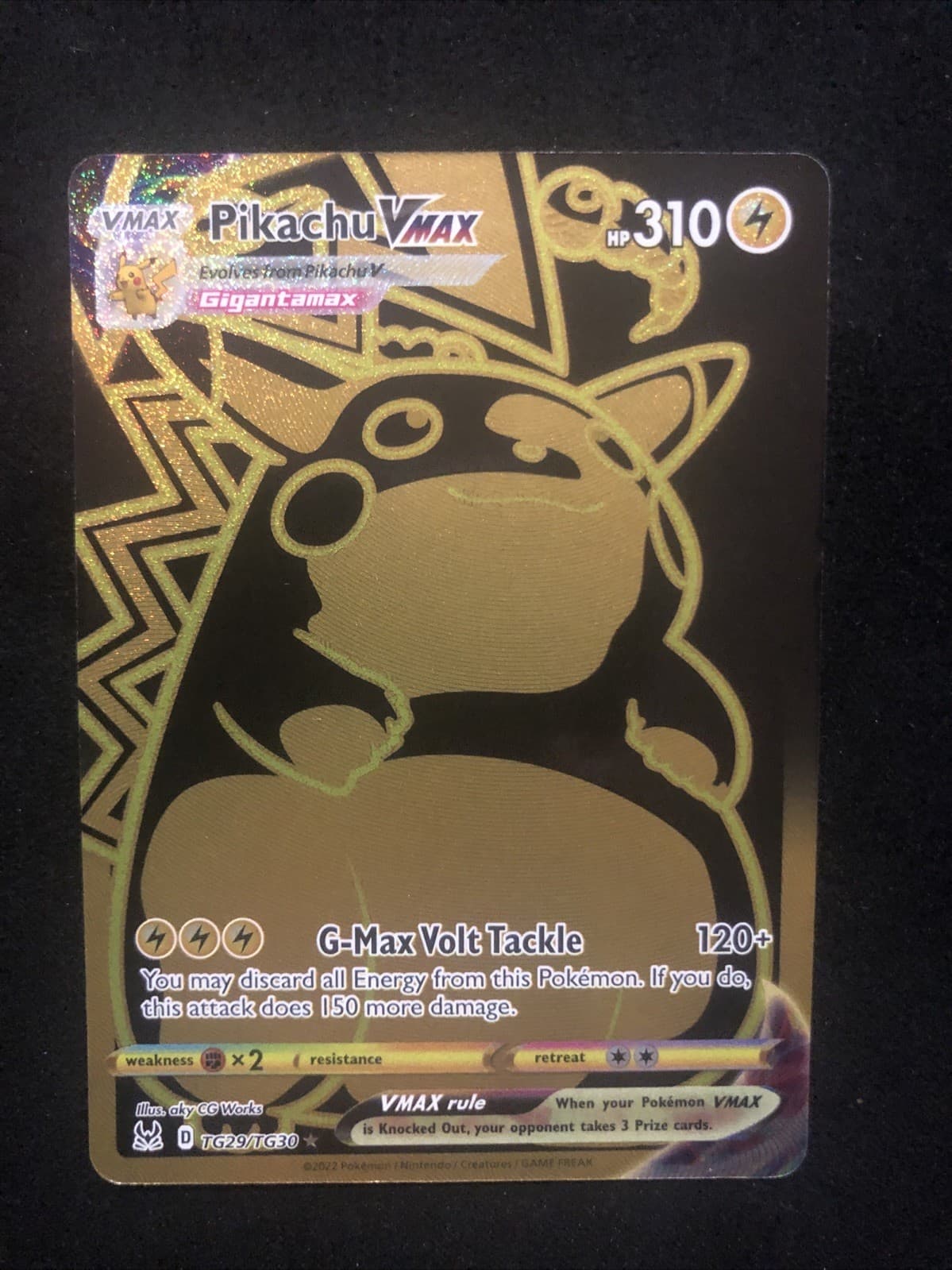 Pikachu VMAX Secret TG29/TG30 SWSH11 Lost Origin Trainer Gallery Holo 310HP