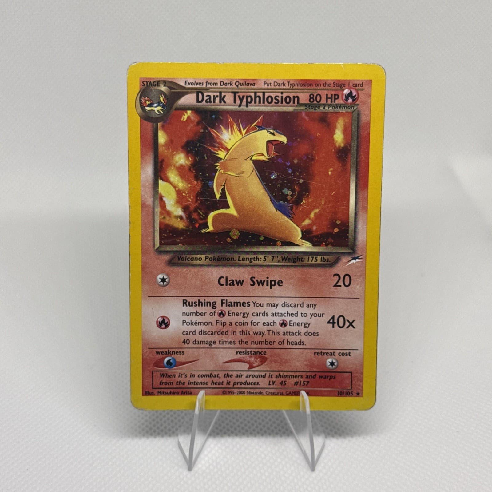 CLEAN 2000 Pokemon Neo Destiny Dark Typhlosion #10/105 Rare Unlimited