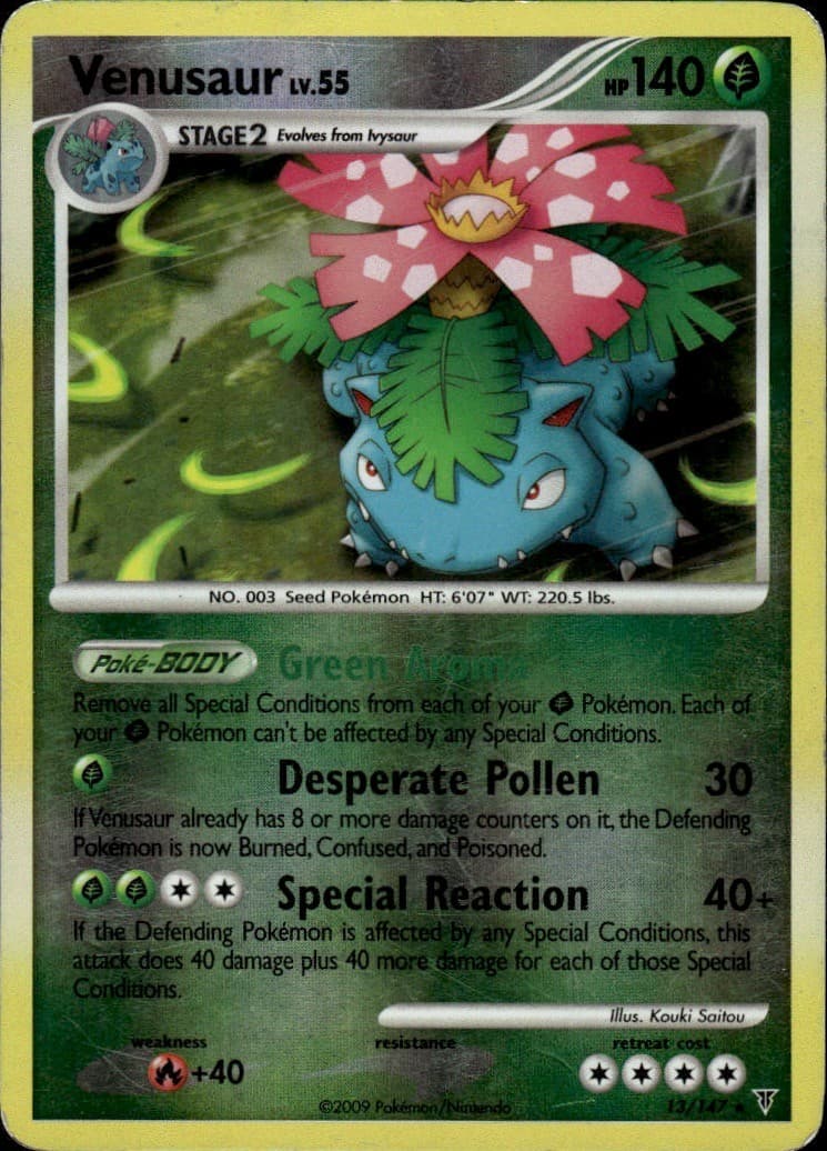 Venusaur Reverse Holo Rare Supreme Victors 13 MP