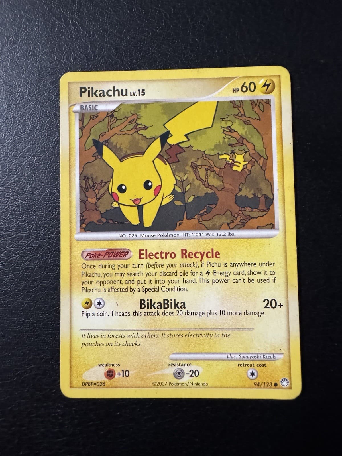 Pikachu 94/123 MP Mysterious Treasures Common Pokemon