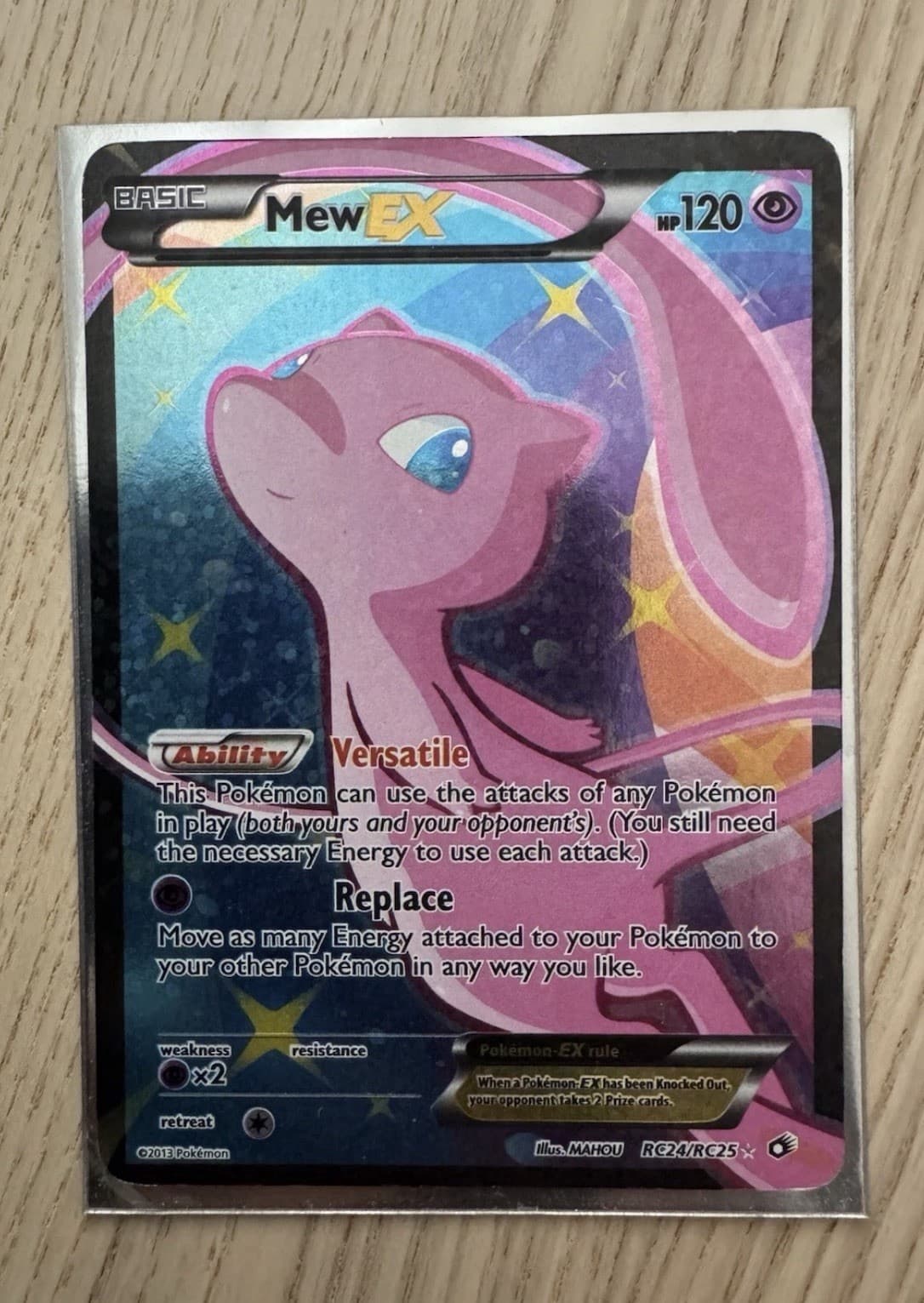 Pokemon Mew EX Full Art RC24/RC25 Legendary Treasures Radiant Collection