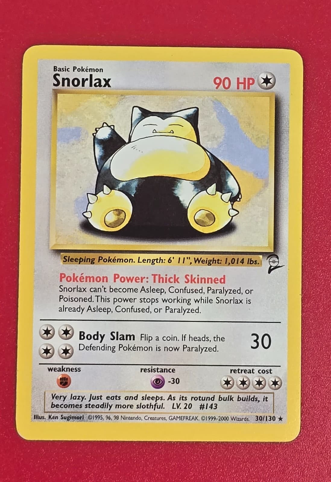 Snorlax 030/130 Base Set 2 Regular LP Pokemon TCG Ships FAST