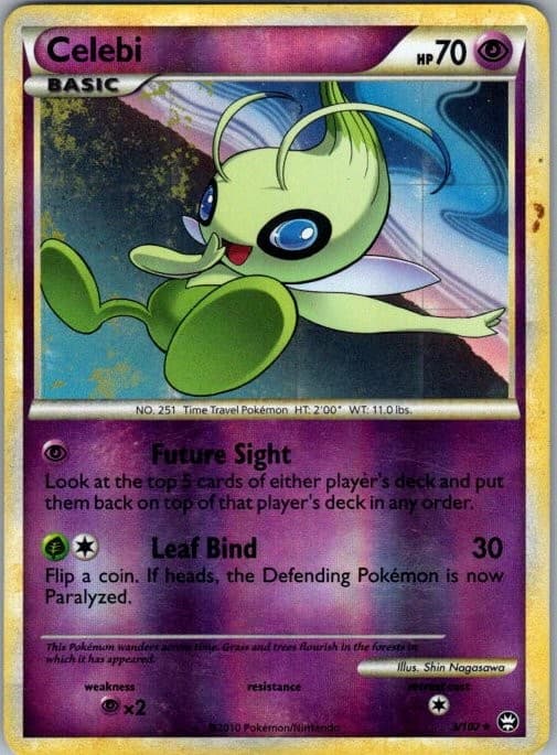Celebi 3/102 Reverse Holo Holo Rare Triumphant HP