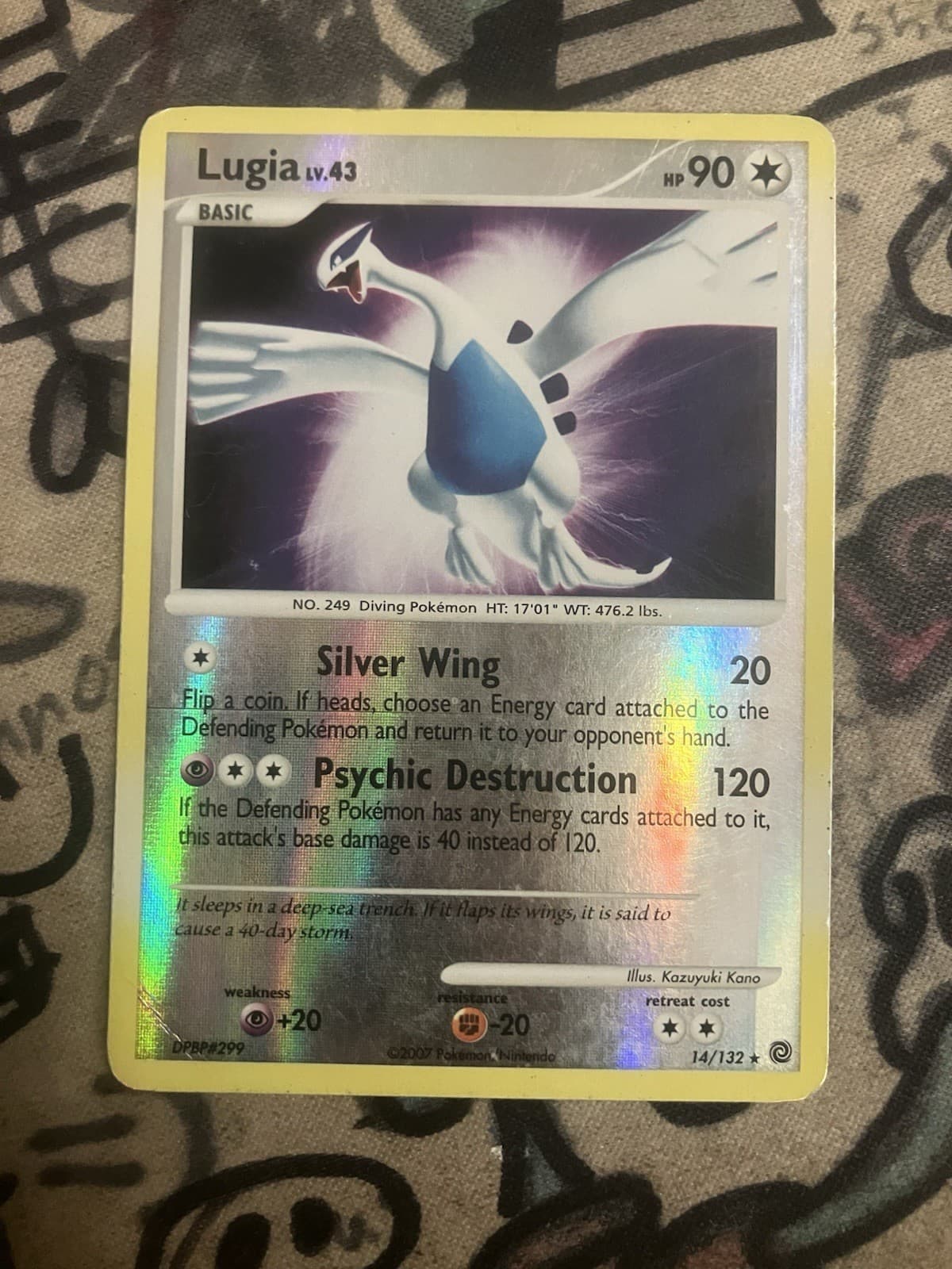 Pokemon TCG Lugia 14/132 Secret Wonders Reverse Holo Holo Rare English