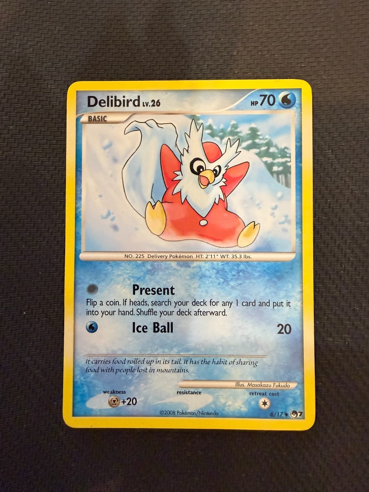 Delibird 6/17 2008 Pokémon POP Series 7 Regular LP