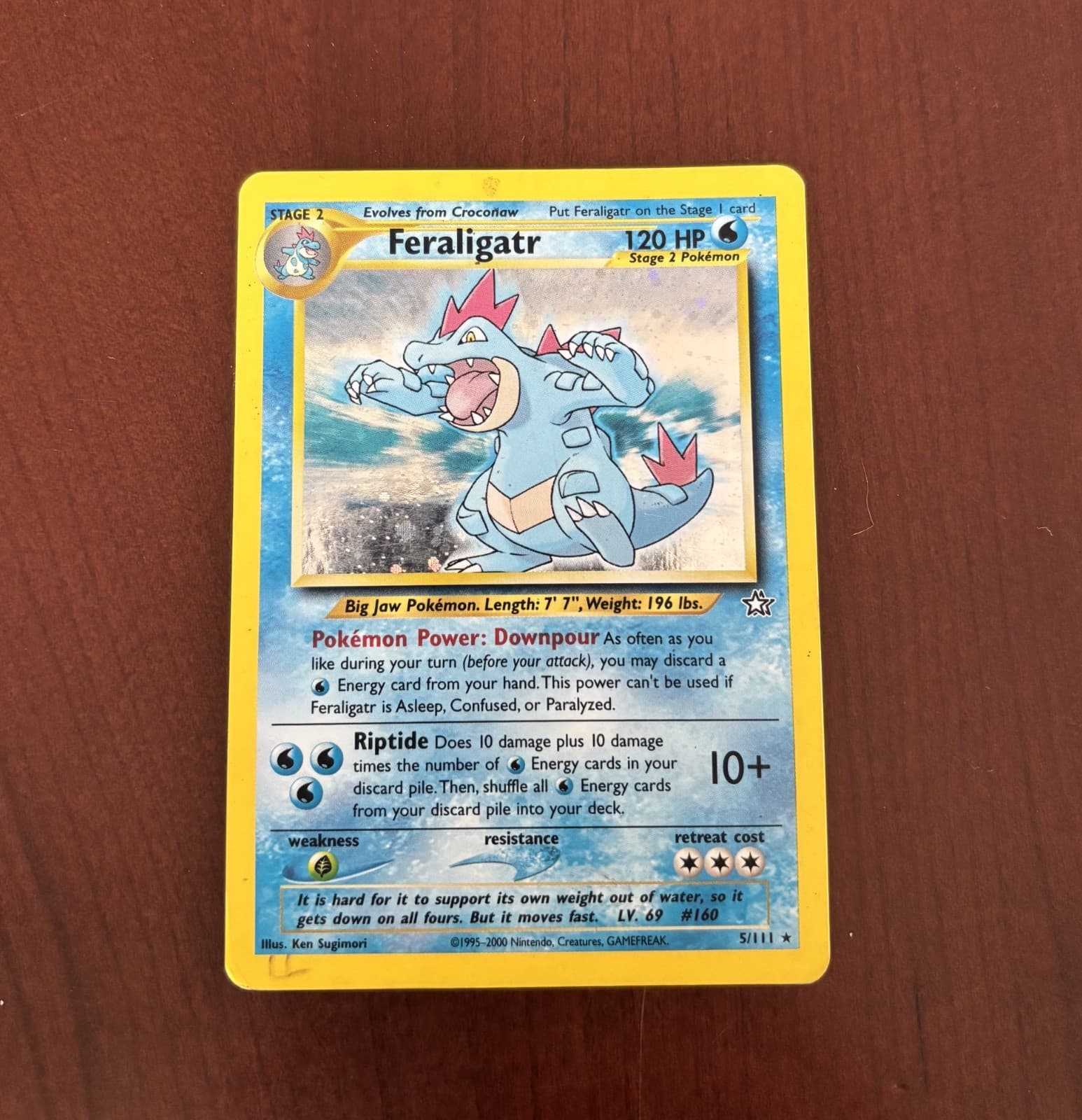 Pokemon Feraligatr 5/111 Neo Genesis Holo Vintage