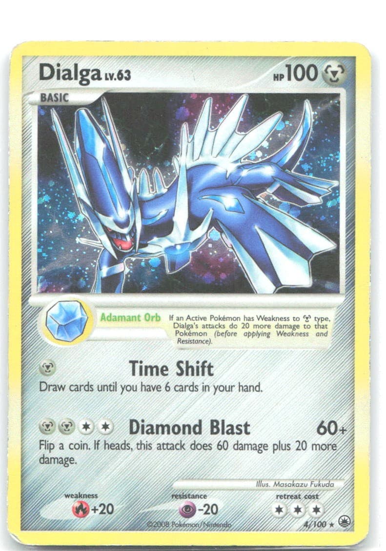 Dialga Holo Rare Majestic Dawn 4/100 HP Masakazu Fukuda