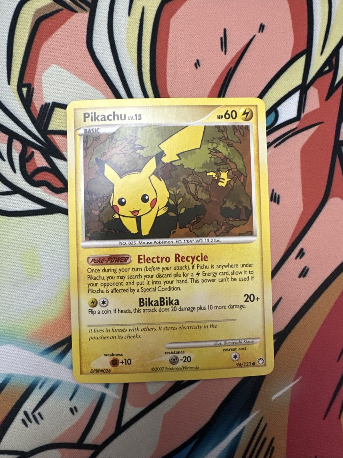 Pokémon TCG Mysterious Treasures Pikachu Card 94/123 Common