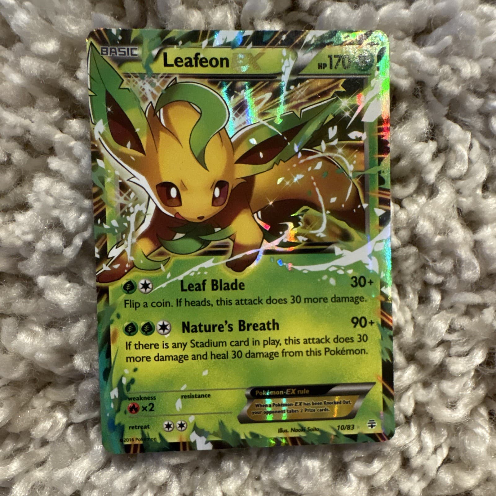 Leafeon EX 10/83 Generations Holo