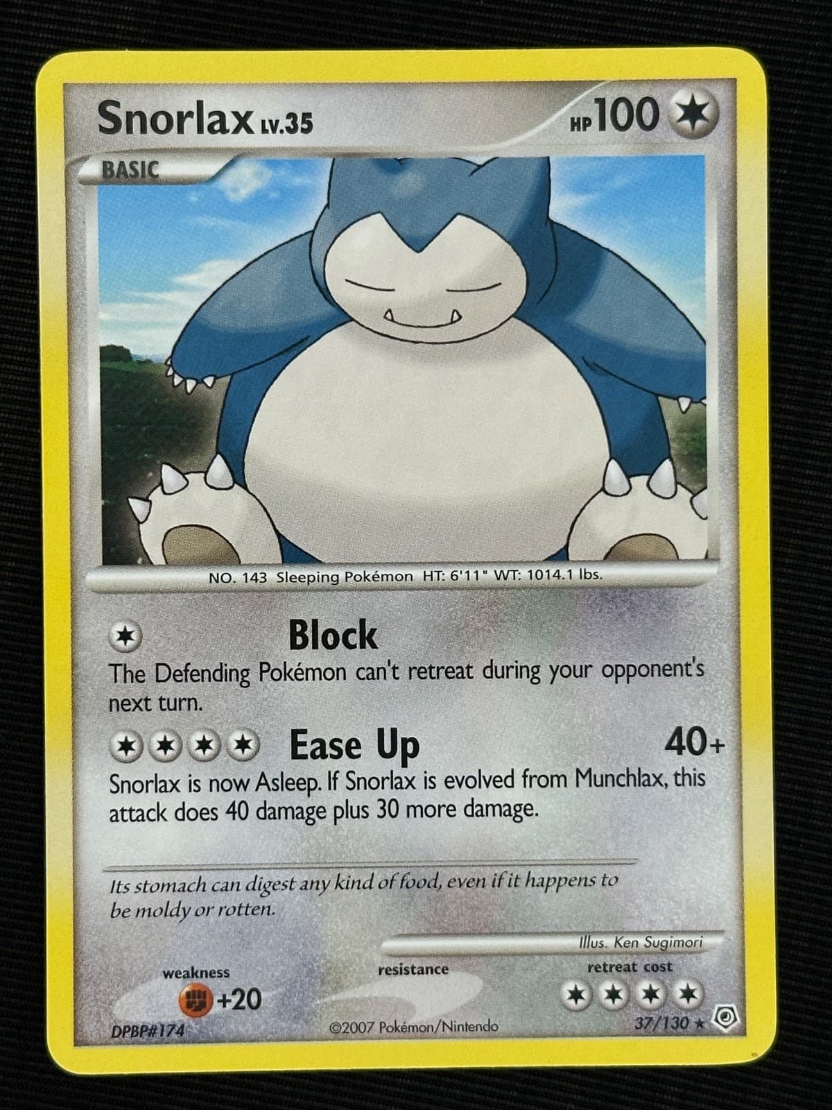 Snorlax 37/130 Diamond and Pearl LP