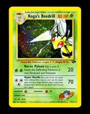 2000 Pokemon KOGA'S BEEDRILL Gym Challenge Set COSMOS HOLO Foil Rare Card 9/132