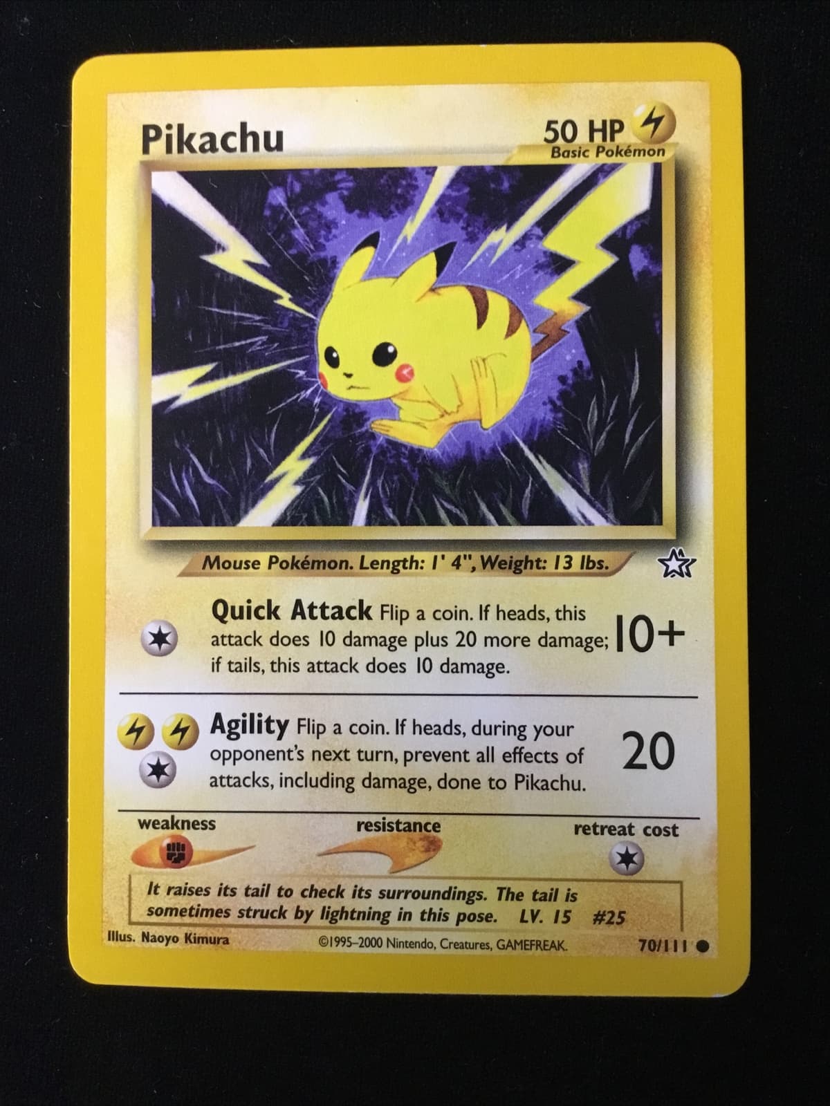 Pokémon TCG Pikachu Neo Genesis 70 Regular Common NM NP