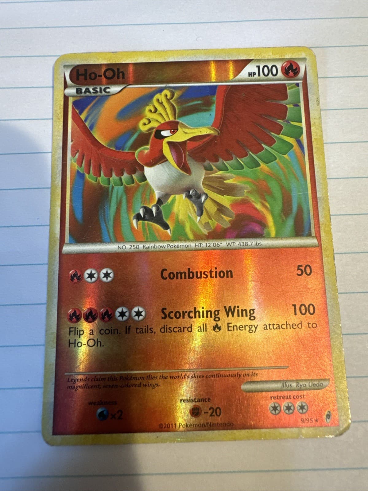 Ho-Oh 9/95 Call of Legends Reverse Holo