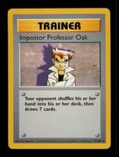Impostor Professor Oak 73/102 BSS Base Set Shadowless Pokemon Unlimited WOTC