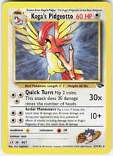 Pokemon Koga's Pidgeotto 27/132 Rare Gym Challenge Pokemon Unlimited Near Mint
