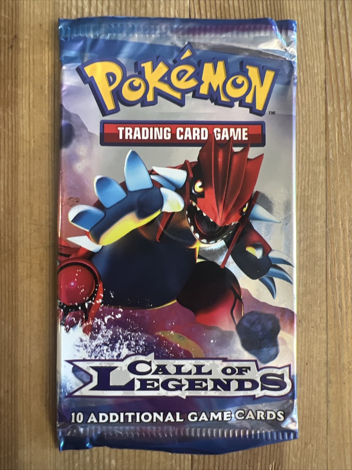 Pokemon Heartgold Soulsilver Call Of Legends EMPTY PACK WRAPPER ONLY - Groudon