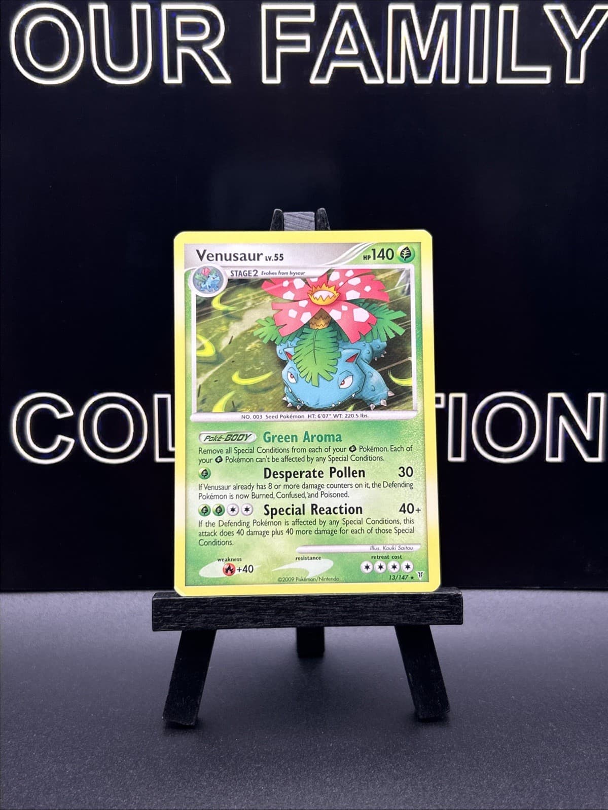 Venusaur 13/147 Supreme Victors Rare Non-Holo 2009 Pokémon TCG