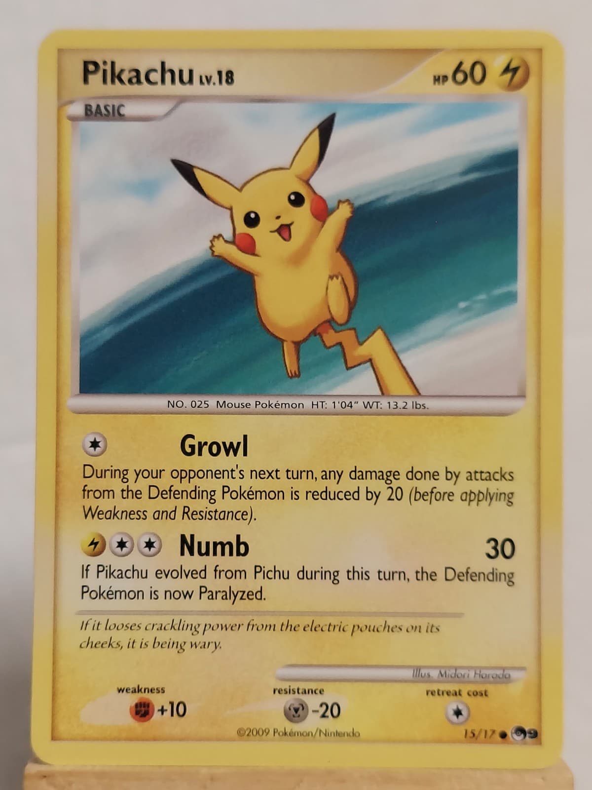 Pokémon TCG POP Series 9 (common) Pikachu 015/017 (English)