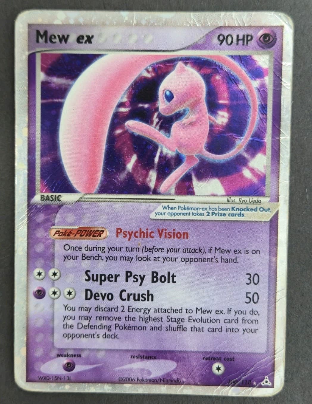 Mew EX 2006 Holon Phantoms Holo Ultra Rare Pokemon TCG Card 100/110