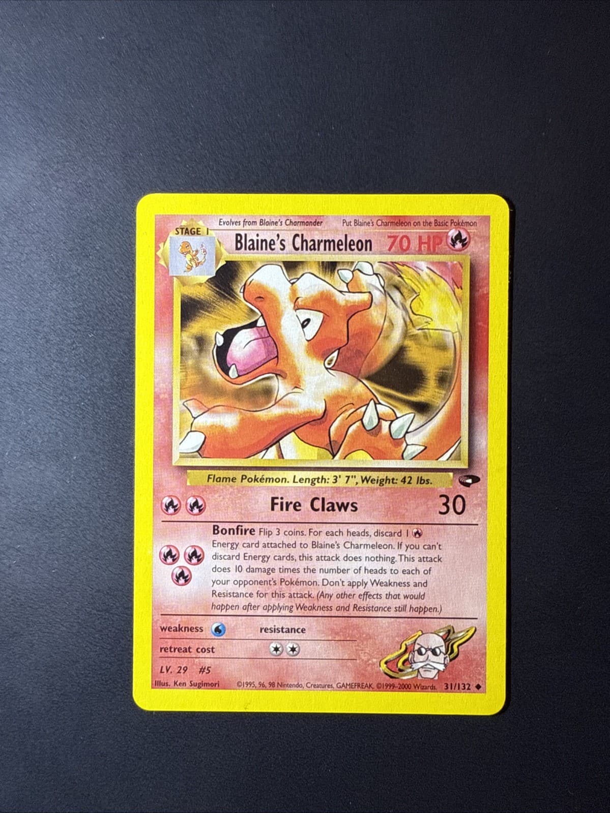Blaine's Charmeleon 31/132 Gym Challenge-Unlimited Edition Regular