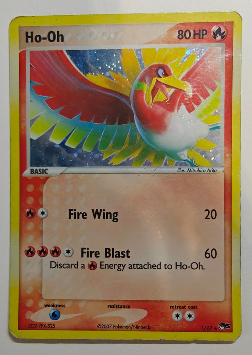 Ho-Oh 001/017 POP Series 5 Holographic Bleed MP Condition Card