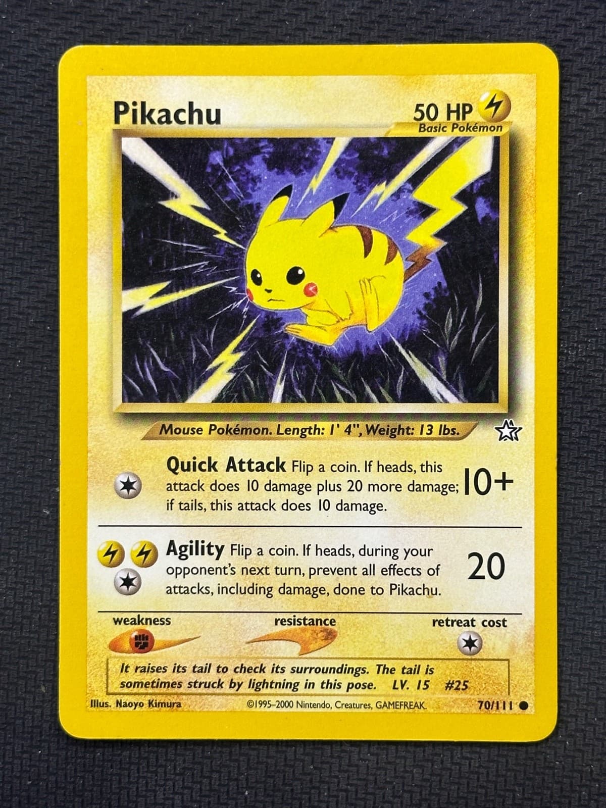Pikachu Unlimited Common Neo Genesis 070/111 NM