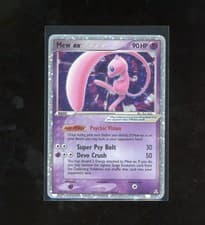 SWIRL 2006 Pokemon EX Holon Phantoms Mew EX Holo Foil Rare 100/110 Original