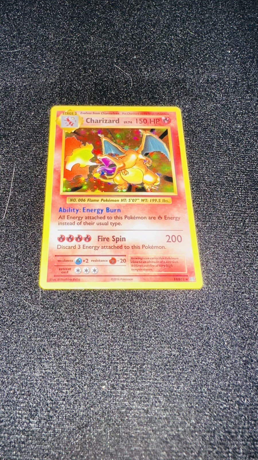 Pokemon Charizard Evolutions Holo Rare 11/108 XY Vintage Holo
