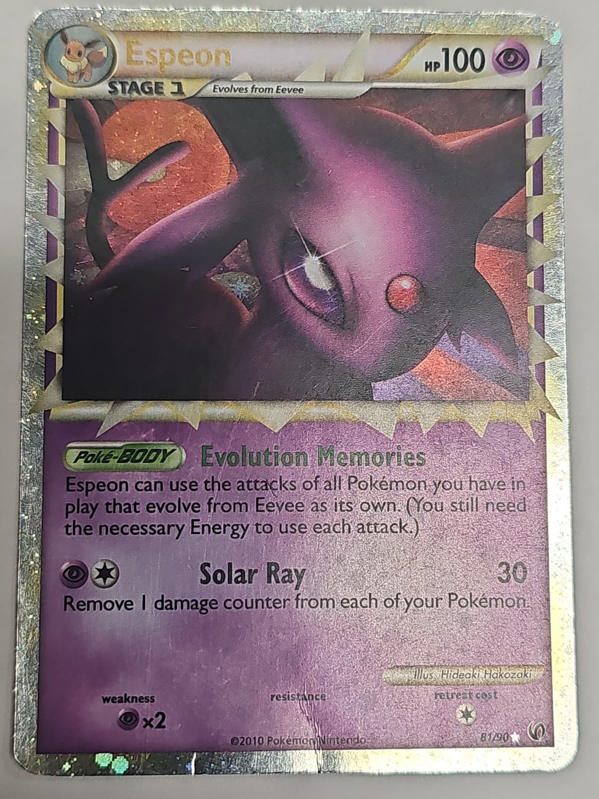 Espeon Prime 81/90 Holo Undaunted Ultra Rare Pokémon TCG MP