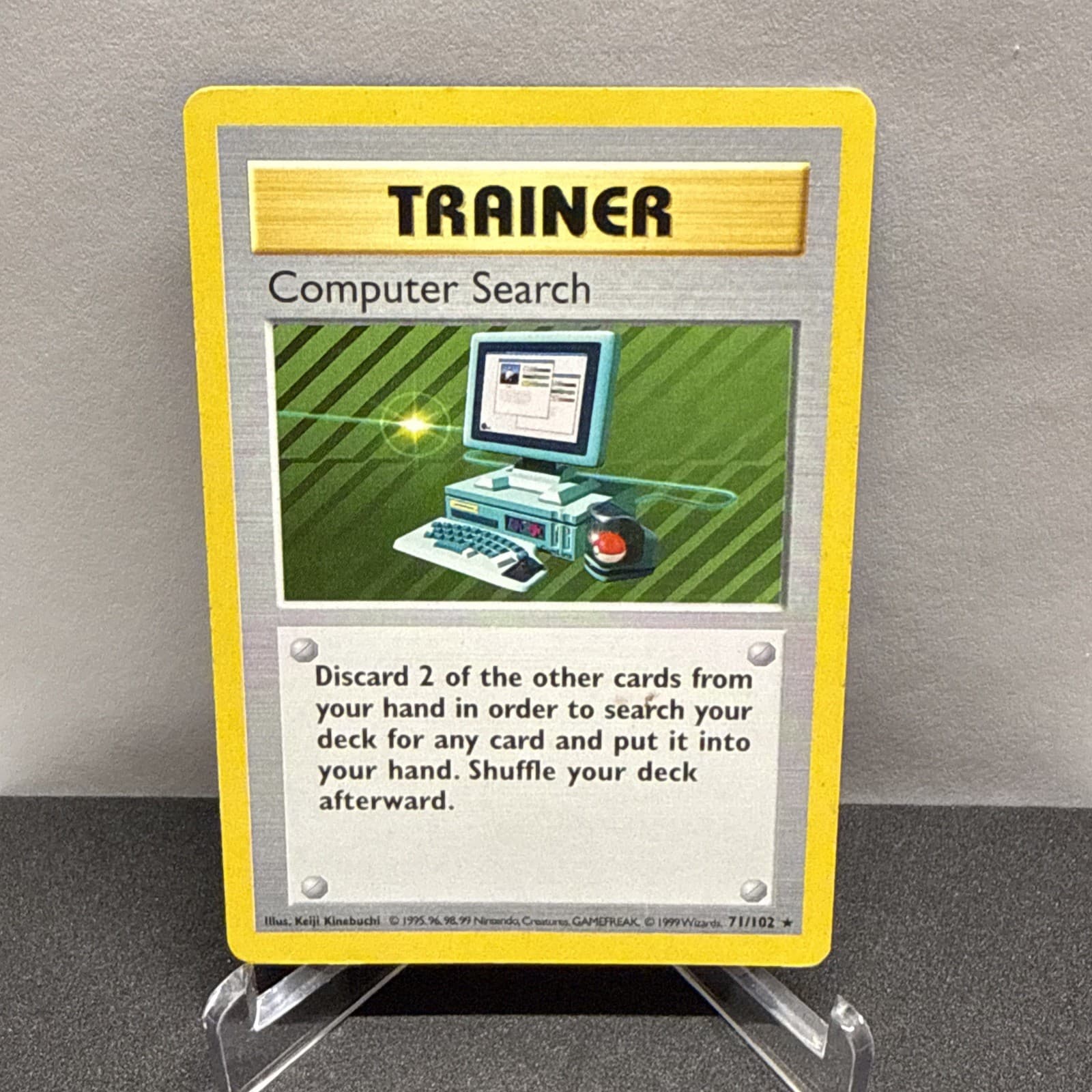 Computer Search 71/108 Shadowless - Base Set - WOTC Vintage - LP