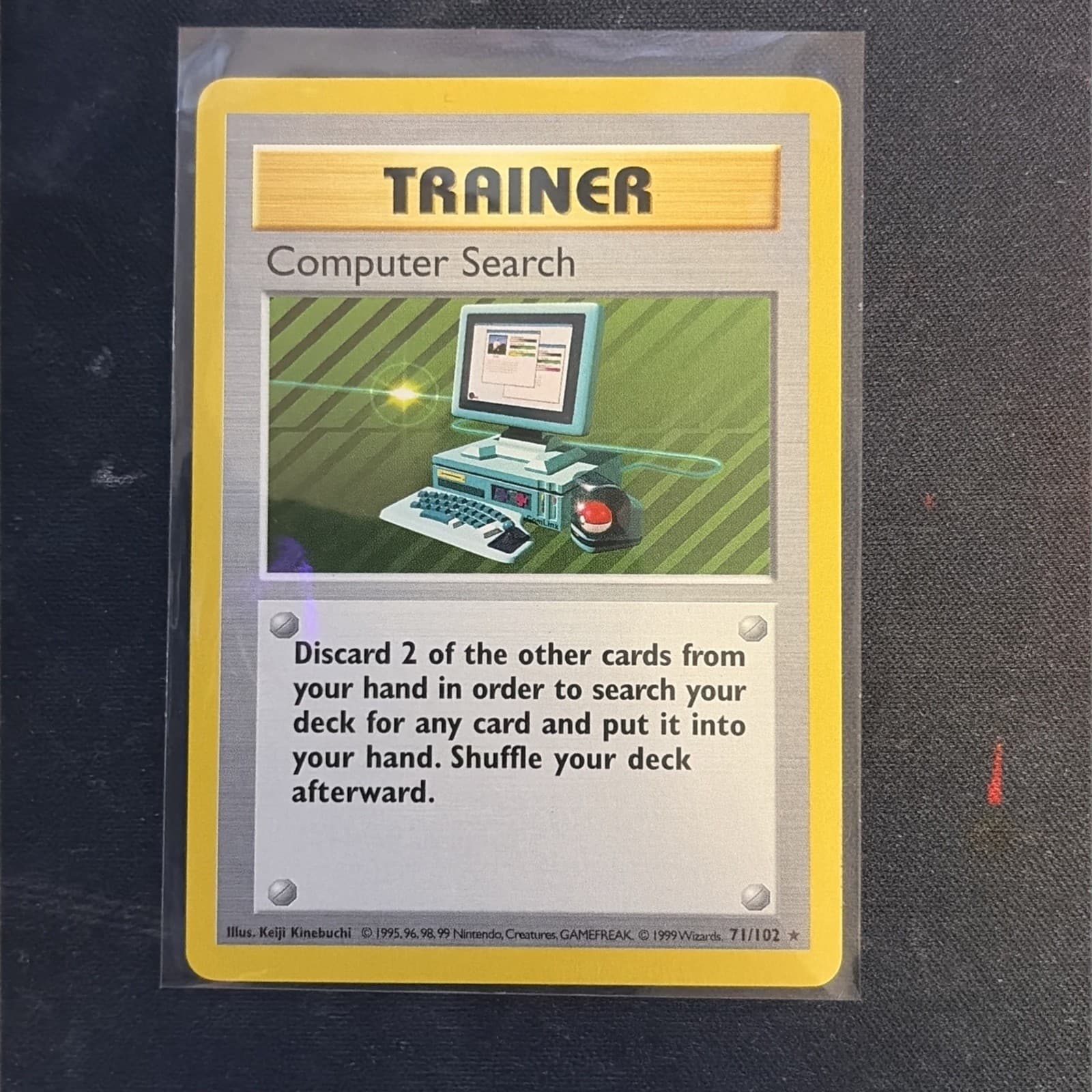 Pokémon TCG Trainer Rare Card Computer Search, 071/102 Base Set Shadowless