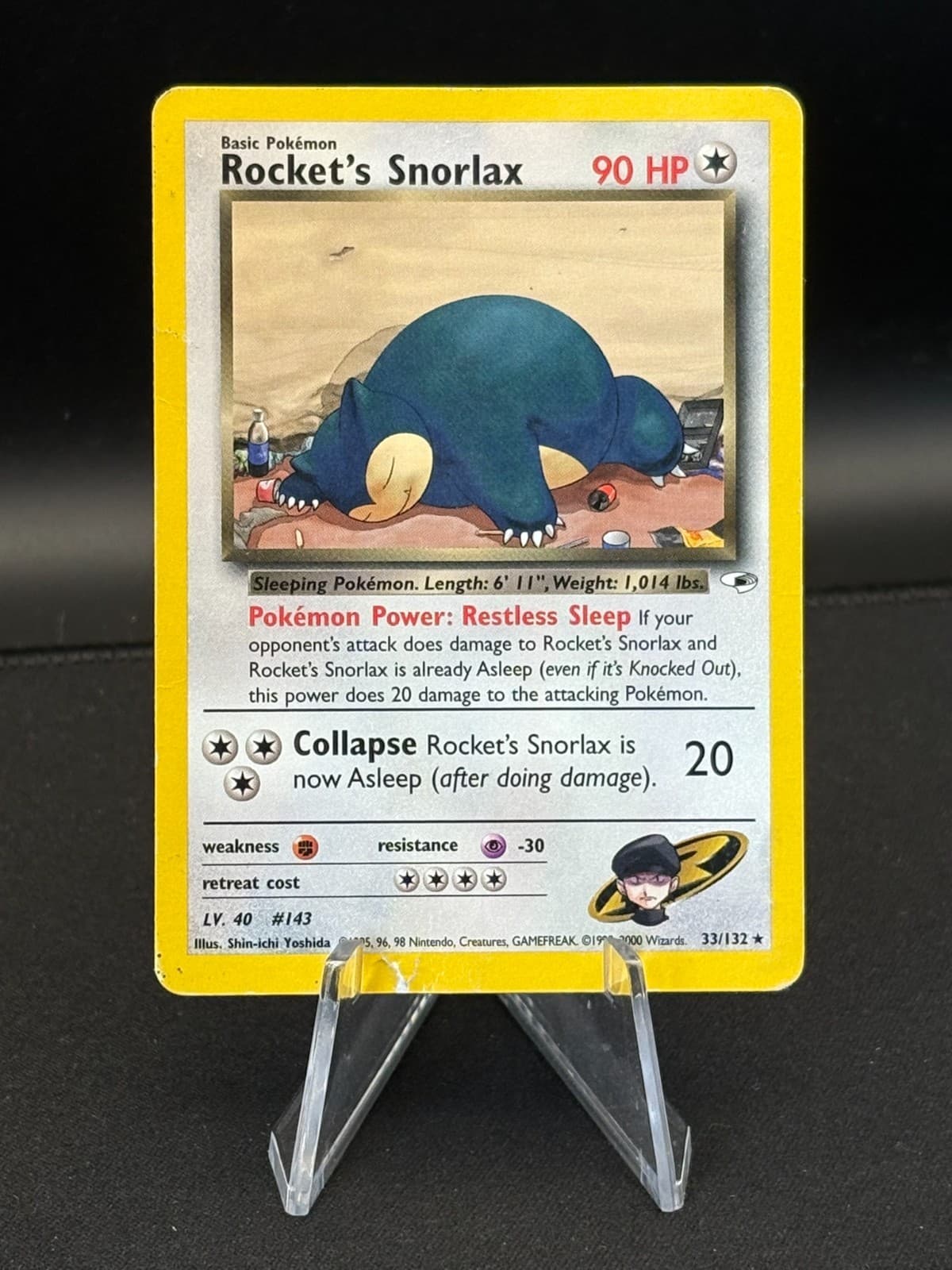 Rocket's Snorlax 033/132 - Gym Heroes Regular - HP
