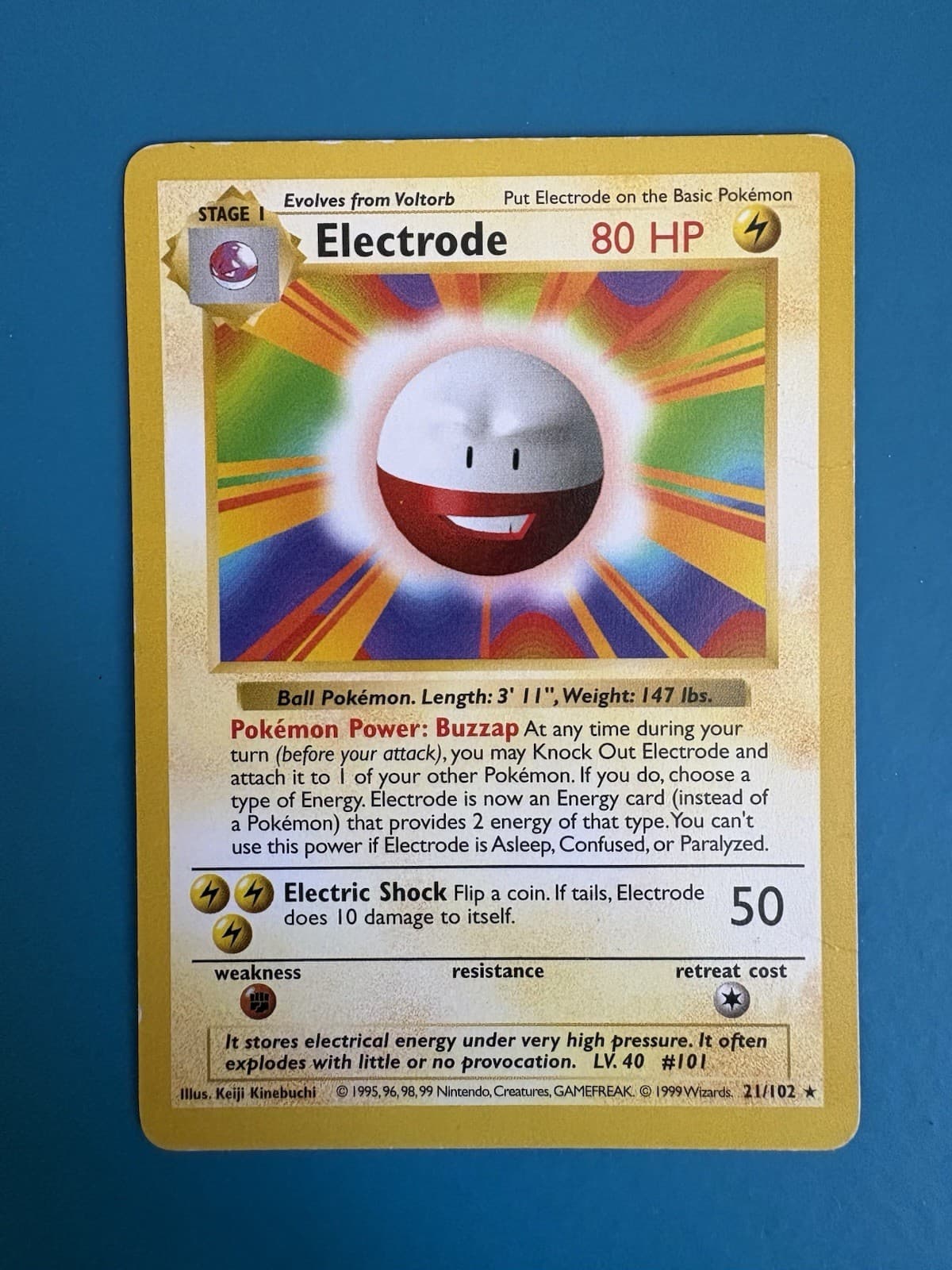 Electrode Unlimited Base Set (Shadowless) 021/102 1999-MP