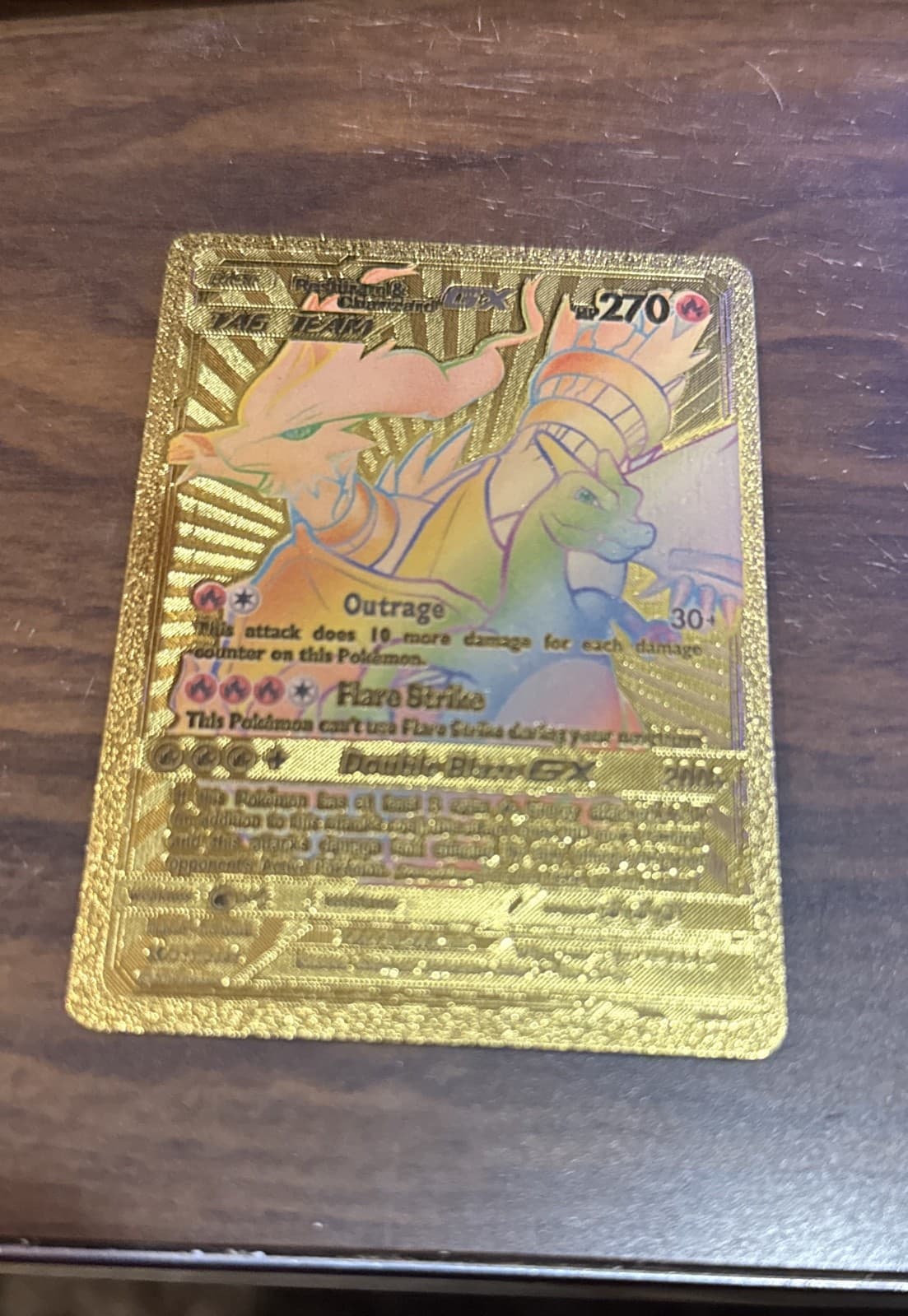 Reshiram & Charizard GX (Secret) 217/214 Sm-Unbroken Bonds Holo