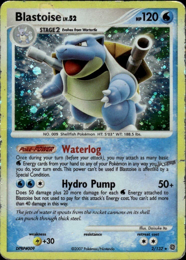 Blastoise Holo Rare Secret Wonders 2/132 Water Holo Pokemon Card