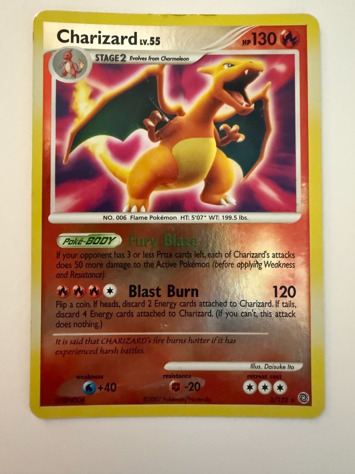 Pokémon TCG Charizard Secret Wonders Holo Holo Rare Card 3/132