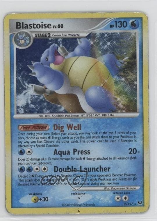 Blastoise Holo Pokémon Platinum #2 2009